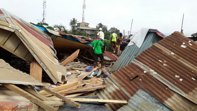 Kokma Demolishes Unauthorized Structures Along Osu Oxford Street