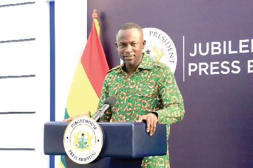 Director of Communications at the Presidency — Mr Eugene Arhin