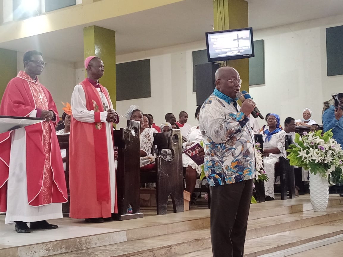 President Akufo-Addo worships with Congregants at Saint Cyprians ...