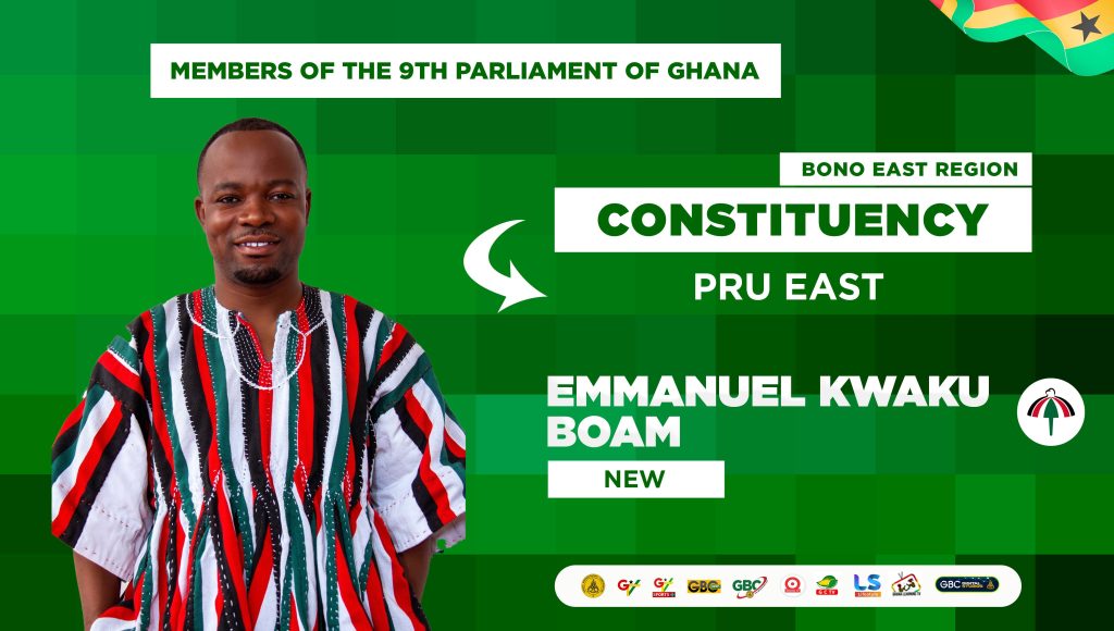 EMMANUEL KWAKU BOAM -  Member of Parliament forPRU EAST